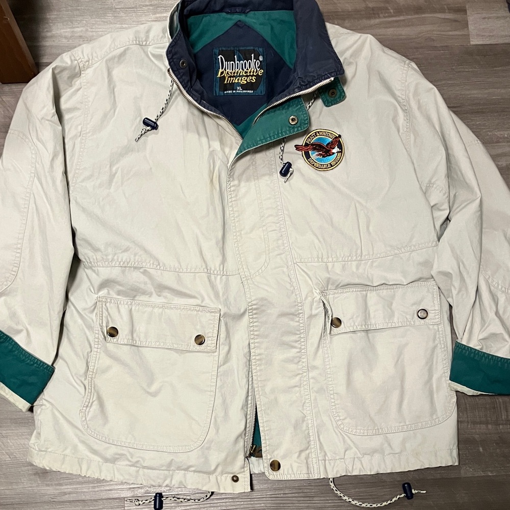 Dunbrooke Vintage Mens XL Jacket 90s patch Distinctive Images chore barn utility
